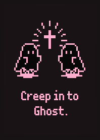 Sheet Ghost Creep in Ghost  - B & Pink 1