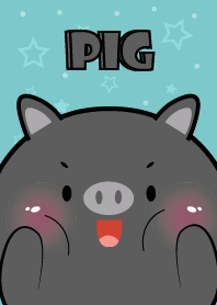 Love Pretty Black Pig Theme