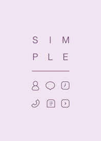 SIMPLE / light purple.