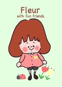 fleur with fun friends.