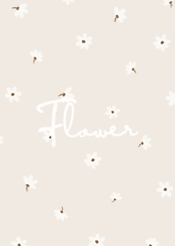 petite flower w - cream