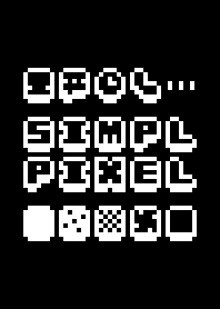 SIMPL PIXEL :1ビット black