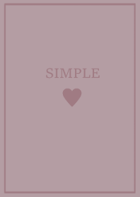 SIMPLE HEART =dusty purple=*.