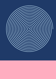 Swirl navy blue pink g