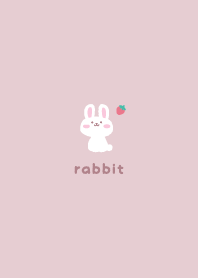うさぎ2いちご[ピンク]