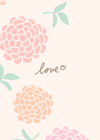 丸い花と葉　左26