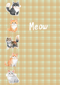 Lots of cats2 moss green