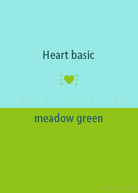 Heart basic meadow green