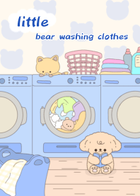little bear washing clothes2