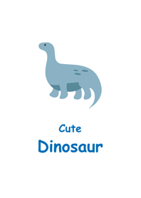 簡約藍色恐龍