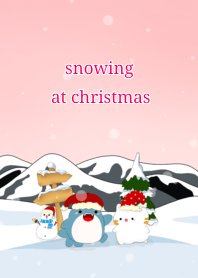 snowing at christmas
