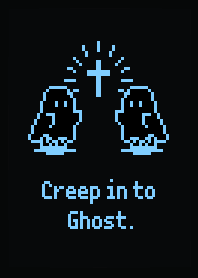 Sheet Ghost Creep in Ghost  - B & L Blue