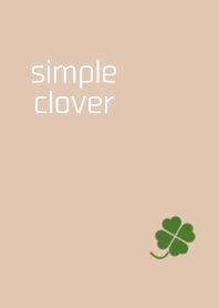 Simple clover Khaki & beige