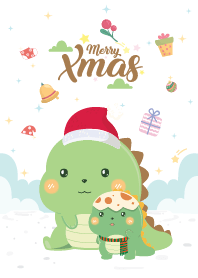 Merry Christmas Like Dino White