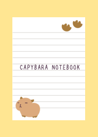 CAPYBARA NOTEBOOK/LIGHT YELLOW