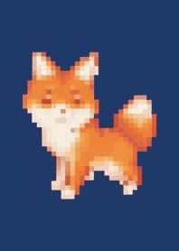 Tema Fox Pixel Art Bege 05