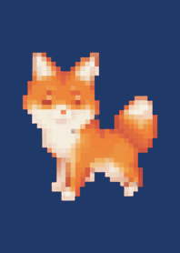 Fox Pixel Art Theme  Beige 05