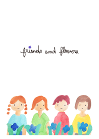 Friends and flowers theme *