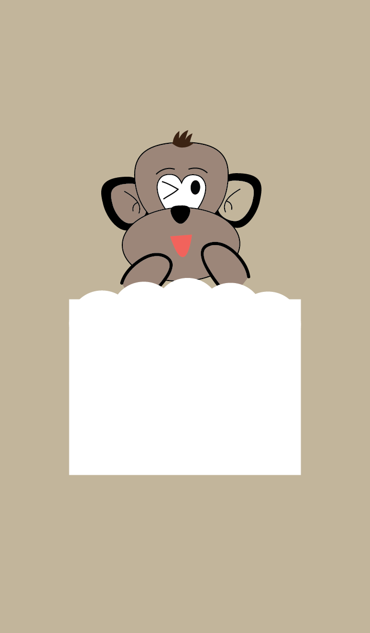 Simple cute monkey theme v.2