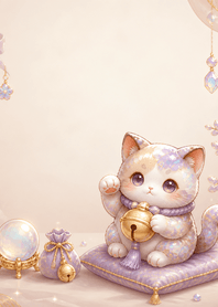 Cocoa Opal Cat Bell Fortune