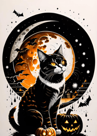halloween cat A3d72E