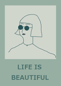 LIFE IS BEAUTIFUL #greenbeige