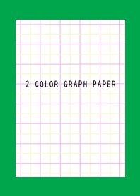 2 COLOR GRAPH PAPER/PINK&YELLOW/GREEN