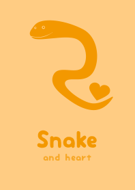 Snake & heart Golden cone
