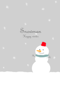 Happy winter!Snowmann