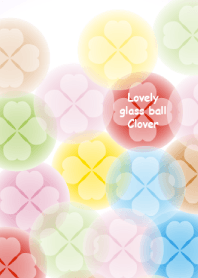 Lovely glass ball Clover