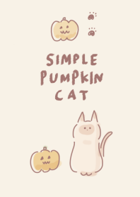 Simple Siamese Cat Pumpkin Beige