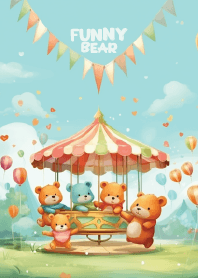 cute bear in theme park again 2