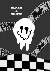 Everything is black and white