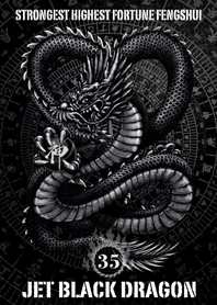 Jet black dragon Lucky 35