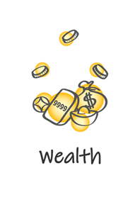 簡約的招財塗抹