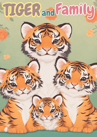 Tiger Family Cute