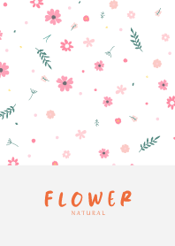 FLOWER WHITE-NATURAL 37