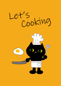 He is MI-TARO.He is cooking.