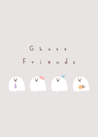 Yuru Ghost(NL) / beige gray pastel.