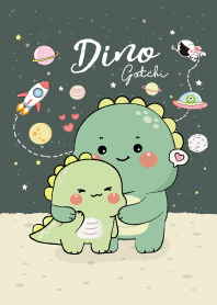Dino Gotchi and Dino Green (Night Green)