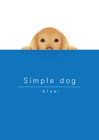 simple dog/blue