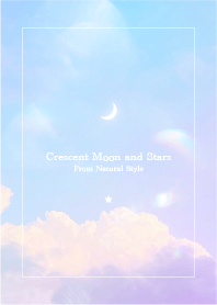 Crescent moon and star #52/Natural style