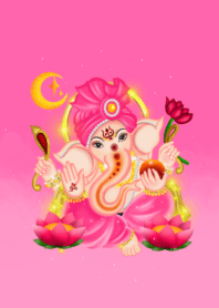 Lord Ganesha, the god of success(Pink)