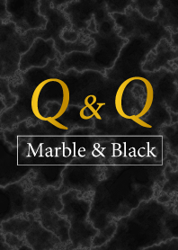 Q&Q-Marble&Black-Initial