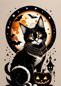 浮世絵万聖節猫 9cb2c9