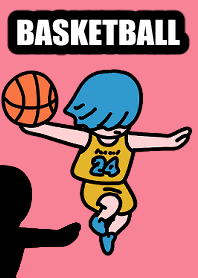 Basketball dunk 001 yellowpink