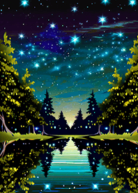 Beautiful starry night view#936