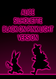 ALICE SILHOUETTE BLACK ON PINK LIGHT