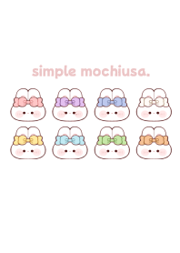 シンプルなもちうさちゃん.