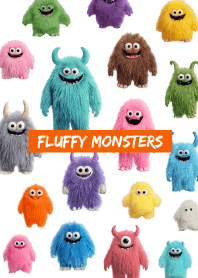 かわいいふわふわモンスター_白3